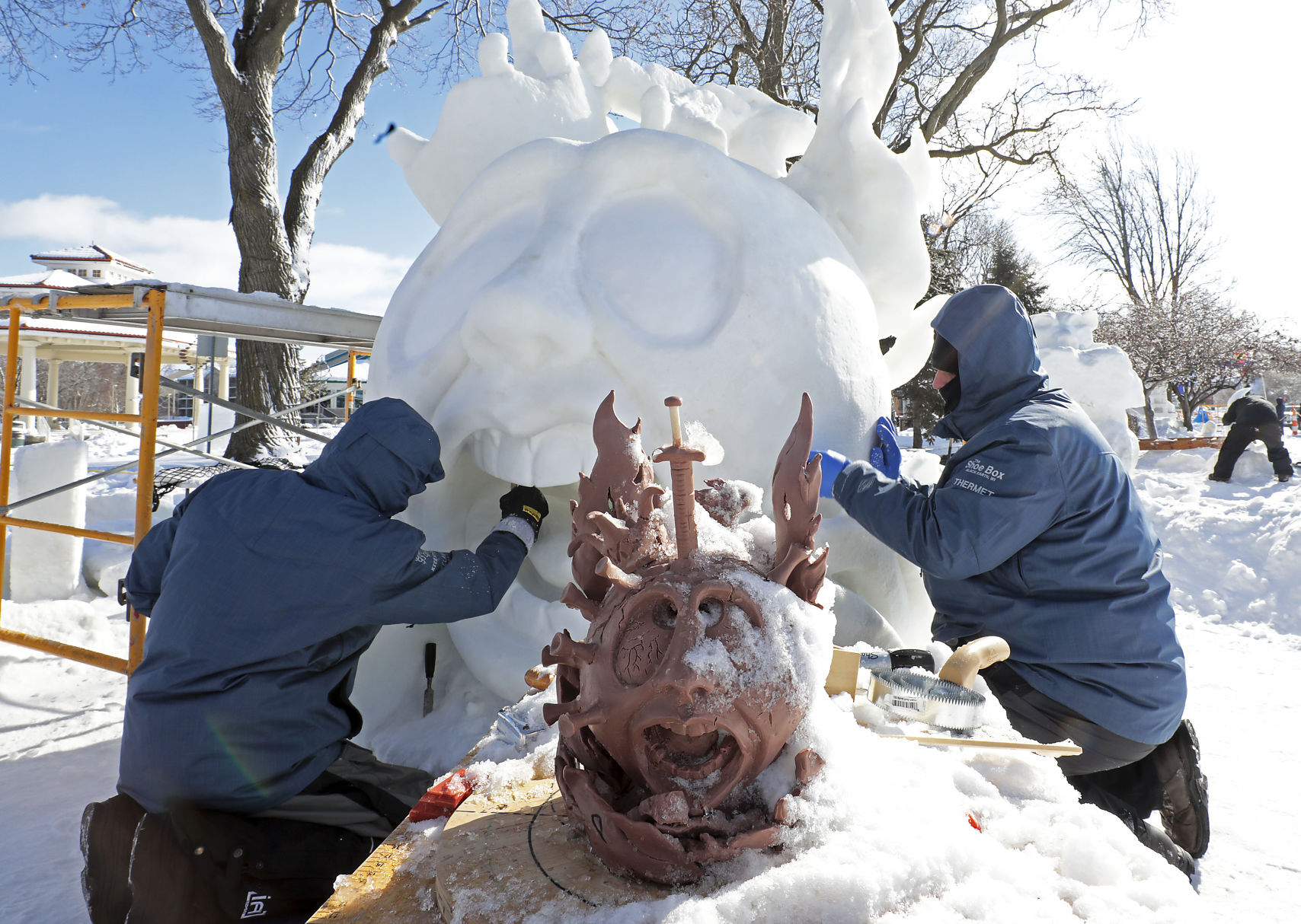 U.S. National Snow Sculpting Championship in Lake Geneva